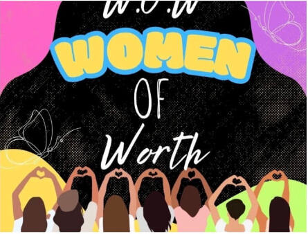 W.O.W Women of Worth ministry flyer